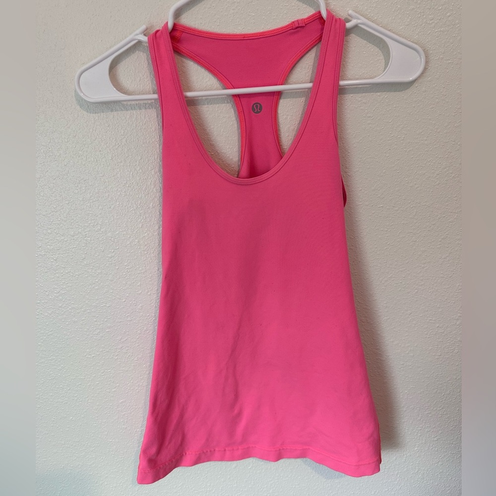 Lululemon Bright Pink Racerback Tank | 4